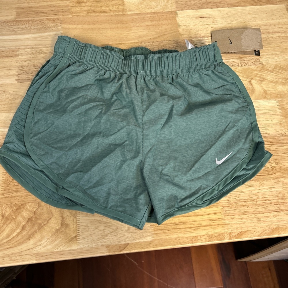Nike Womens XS Running Shorts Lined Teal 3in Logo Swoosh Workout CU8890-367